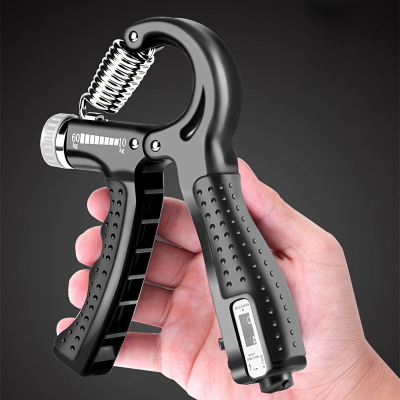 Entrenador de fuerza de agarre de mano profesional de un solo paquete, equipo de fitness para rehabilitación de dedos de músculos del brazo de espuma de fibra de carbono, entrenador de fuerza de agarre de mano, ejercitador de gimnasio ajustable