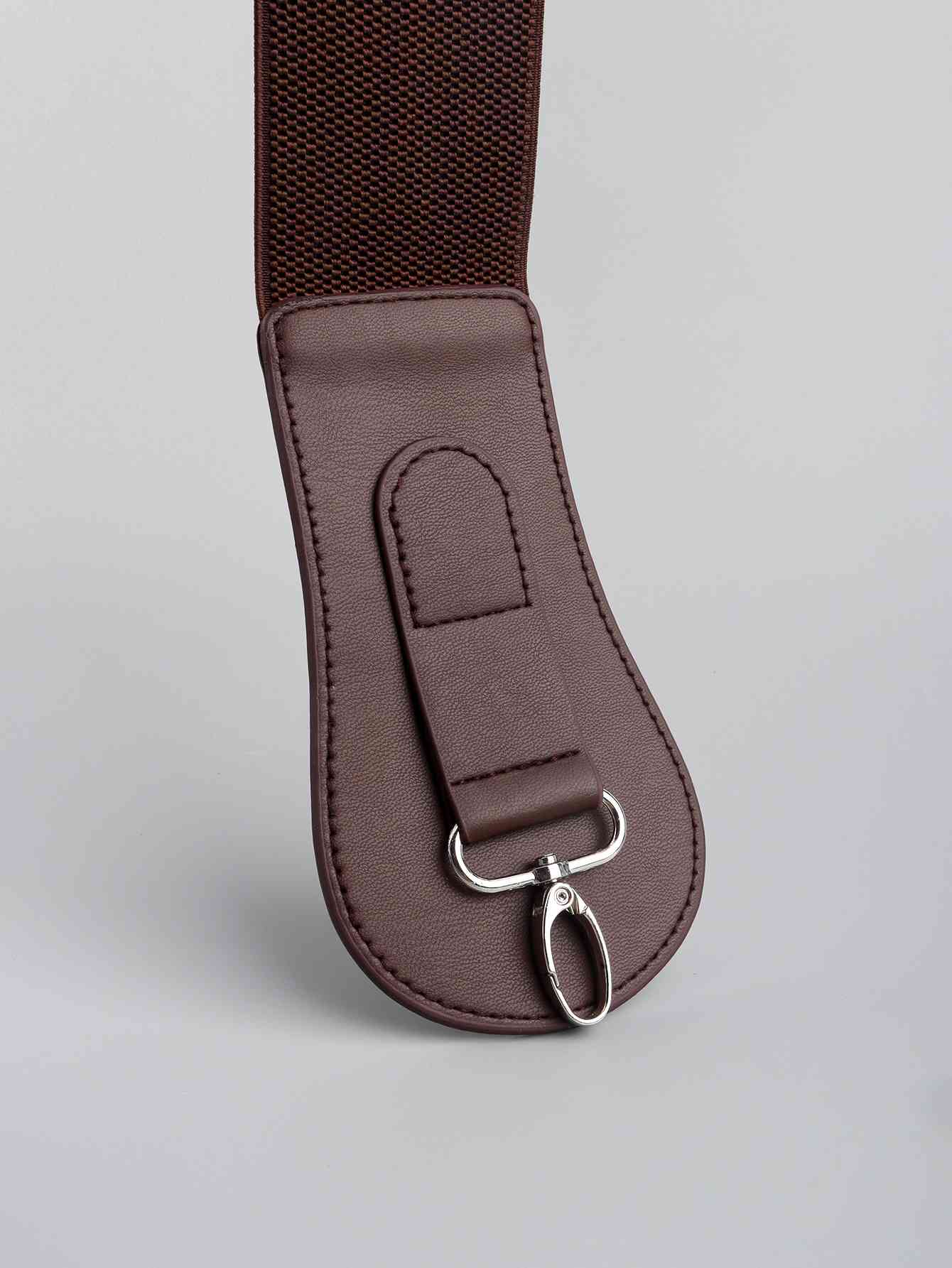 Elegant Fashion PU Elastic Wide Belt – Adjustable Comfort Fit See size chart under “more details”