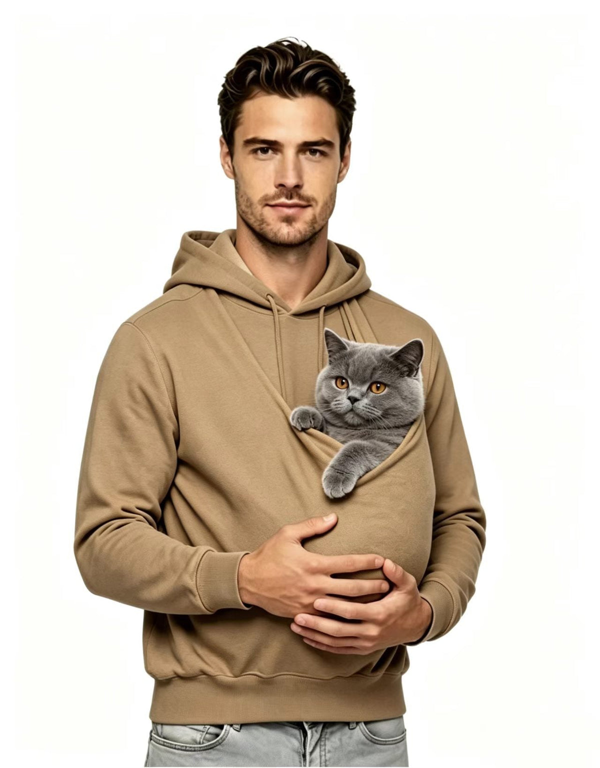 Unisex Hoodie Pet-friendly One-piece Hooded Sweatshirt
