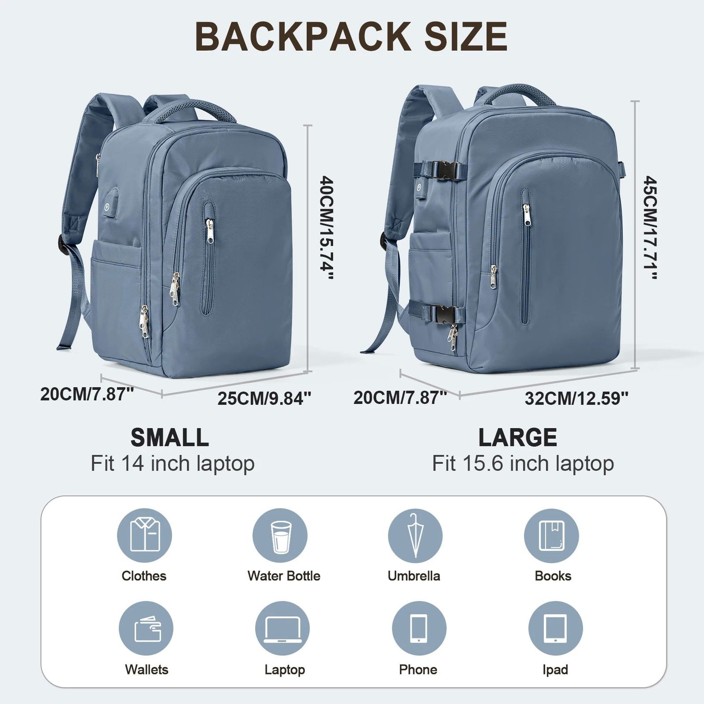 Laptop Bag Travel Backpack For Women Large Capacity Easyjet