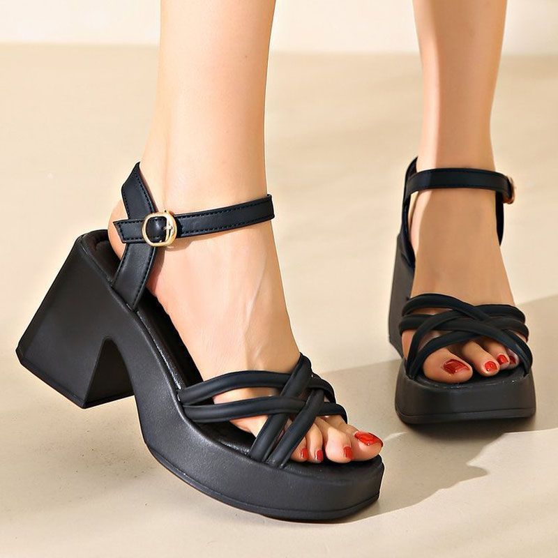 Women's Casual Waterproof High-Heel Sandals