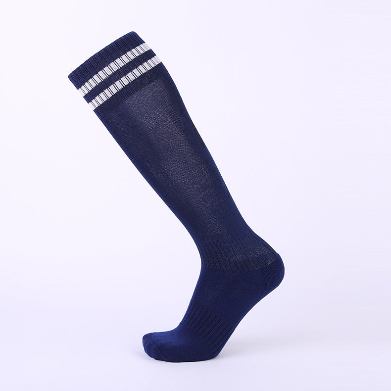 Men's Training Socks Thickeneded Towel Bottom Cushioning Comfortable Pvc Dispensing Non-Slip Socks Sweat-Absorbent Breathable Mid-Calf Football Socks