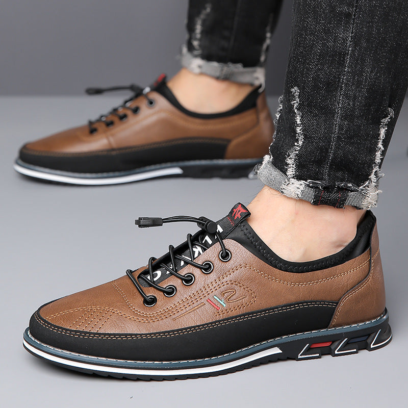 Men's Genuine Leather Waterproof Flats
