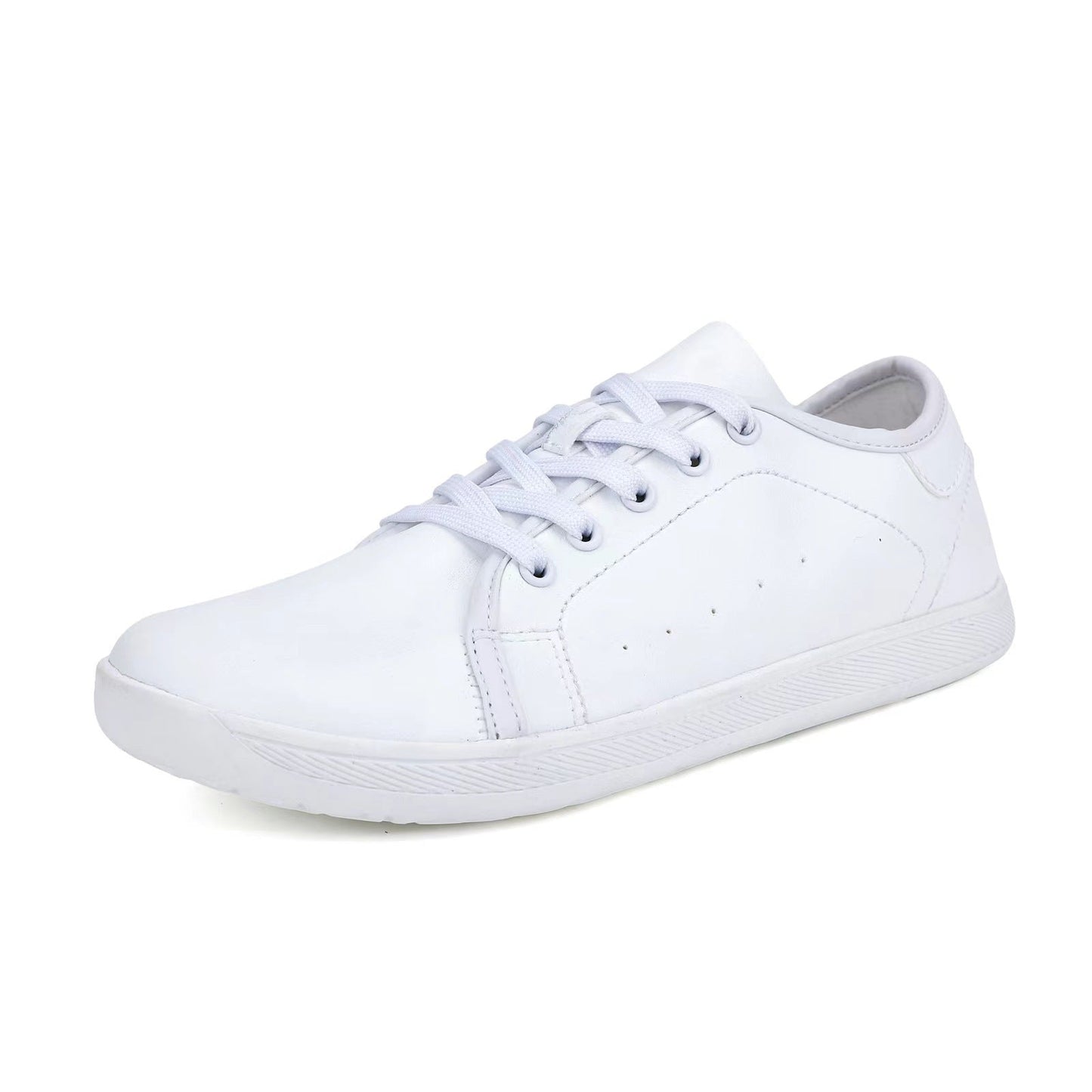 Wide Toe Synthetic Leather Flats
