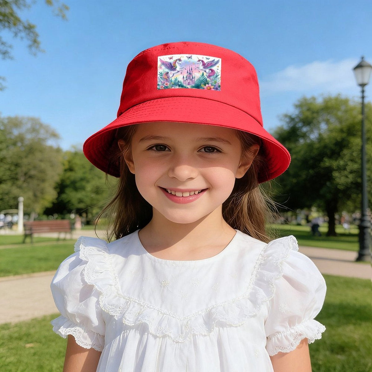 Purple Flying Unicorns Design Kid's Bucket Hat | Ships from USA