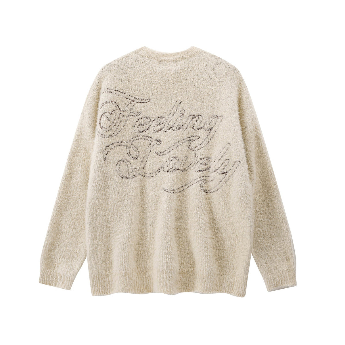 Angel Plush Round Neck Sweater Couple Sweater Coat