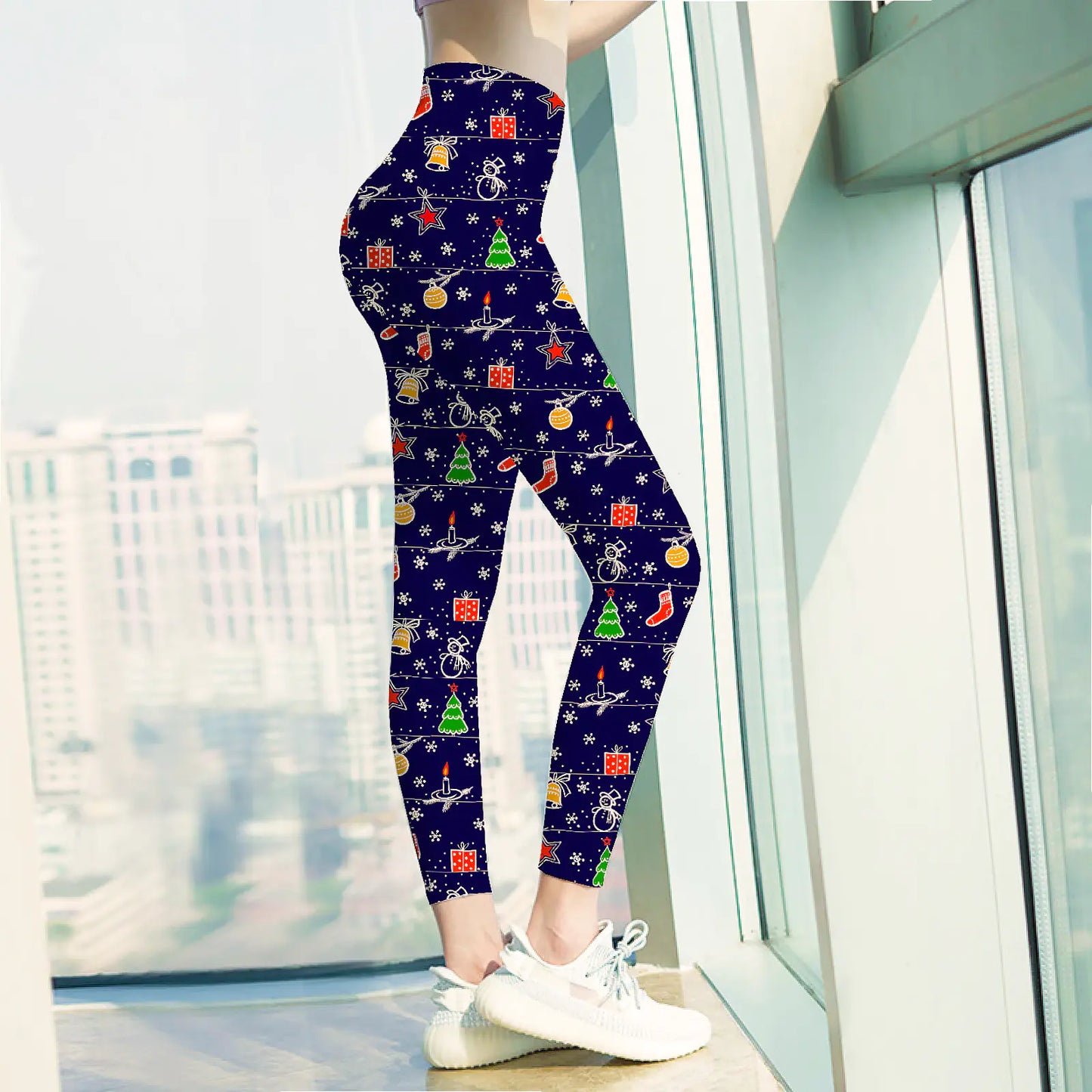 Personalized Christmas Leggings for Yoga Practice
