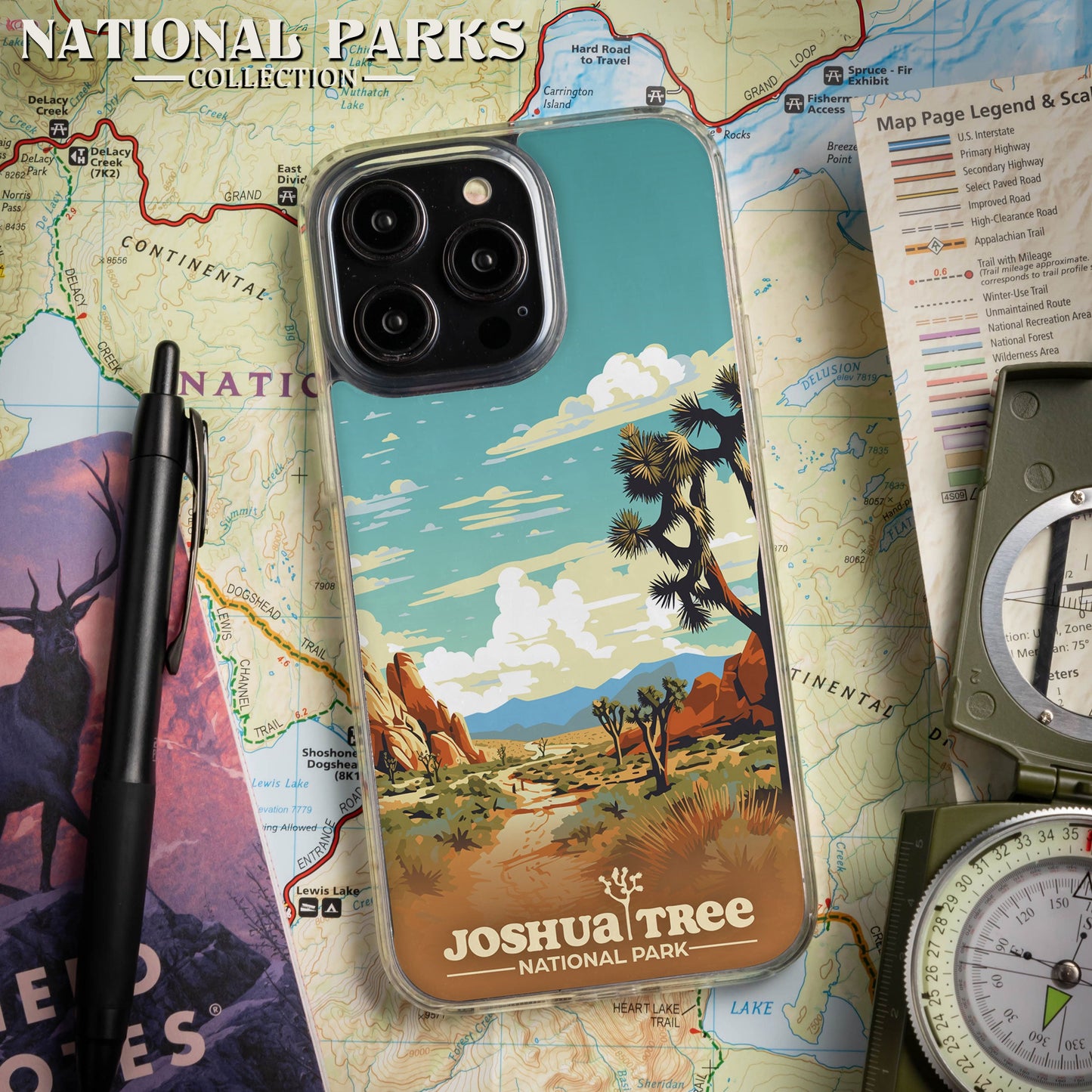 National Parks Joshua Tree HD Apple iPhone 15 Series Mag-Safe Phone Case