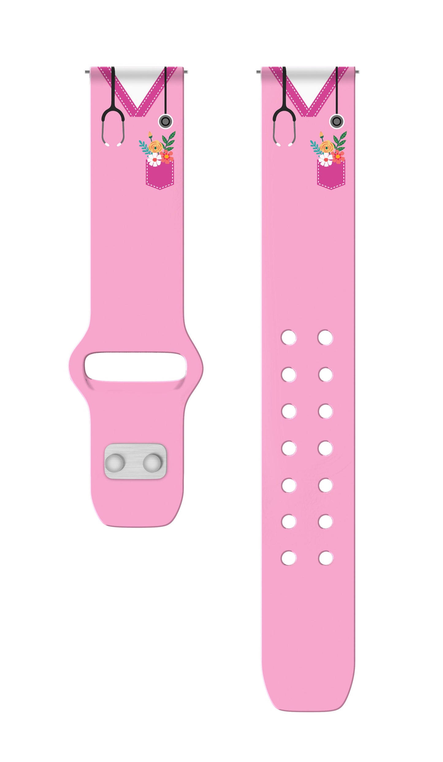 Nursing HD  Watchband for Samsung, Garmin, Fossil, and More for Samsung, Garmin, Fossil, and More
