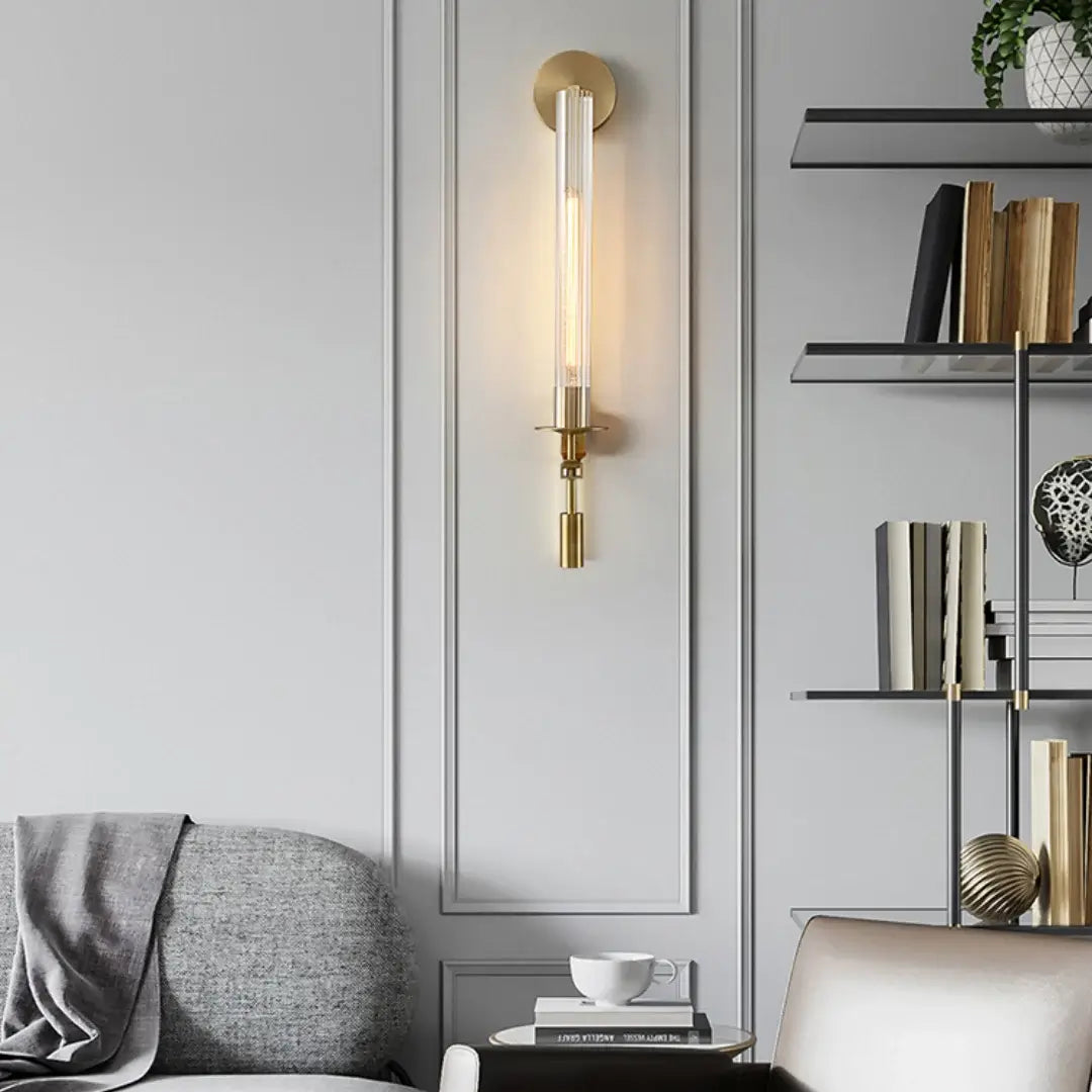 Lámpara de pared de cristal Fontanelle