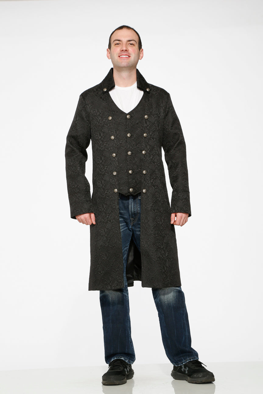 80010 Abrigo Garrick negro para hombre
