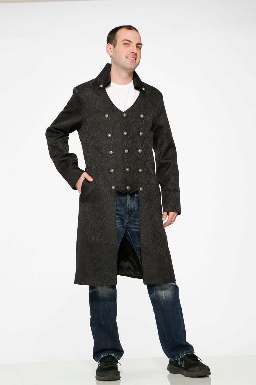 80010 Abrigo Garrick negro para hombre