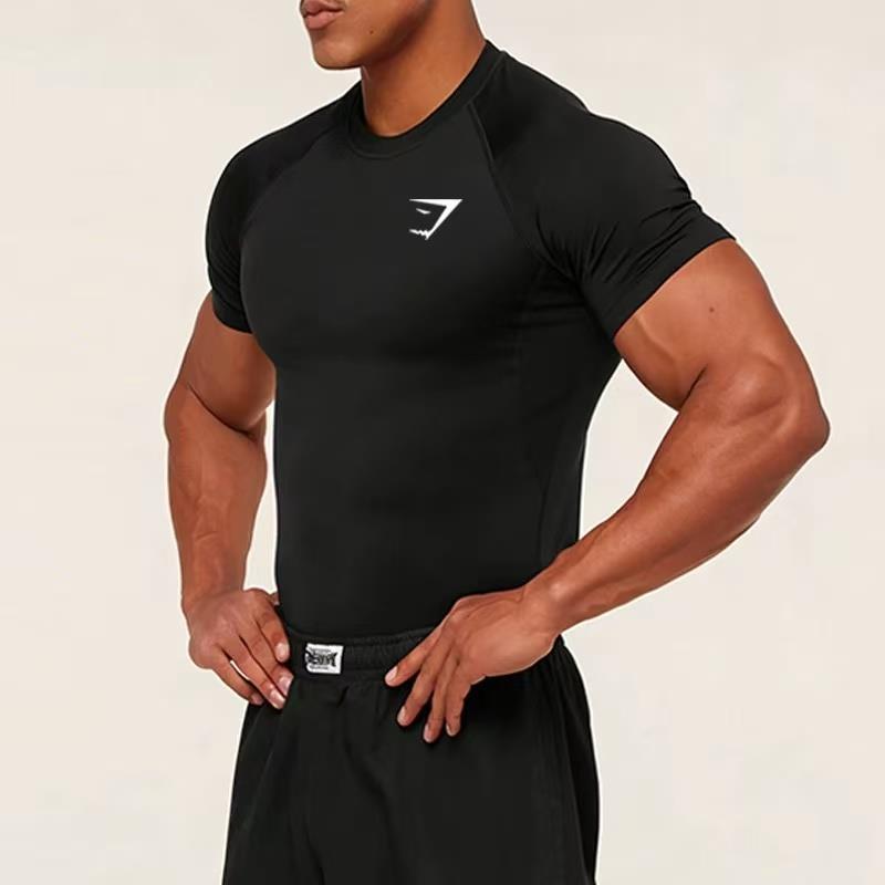 Men's Short-sleeve Quick-drying Breathable Fitness Compression Shirt