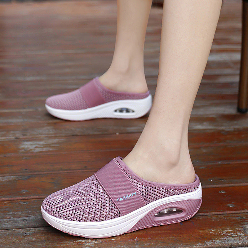 Women's Mesh Slippers Outdoor Air Cushion Shoes