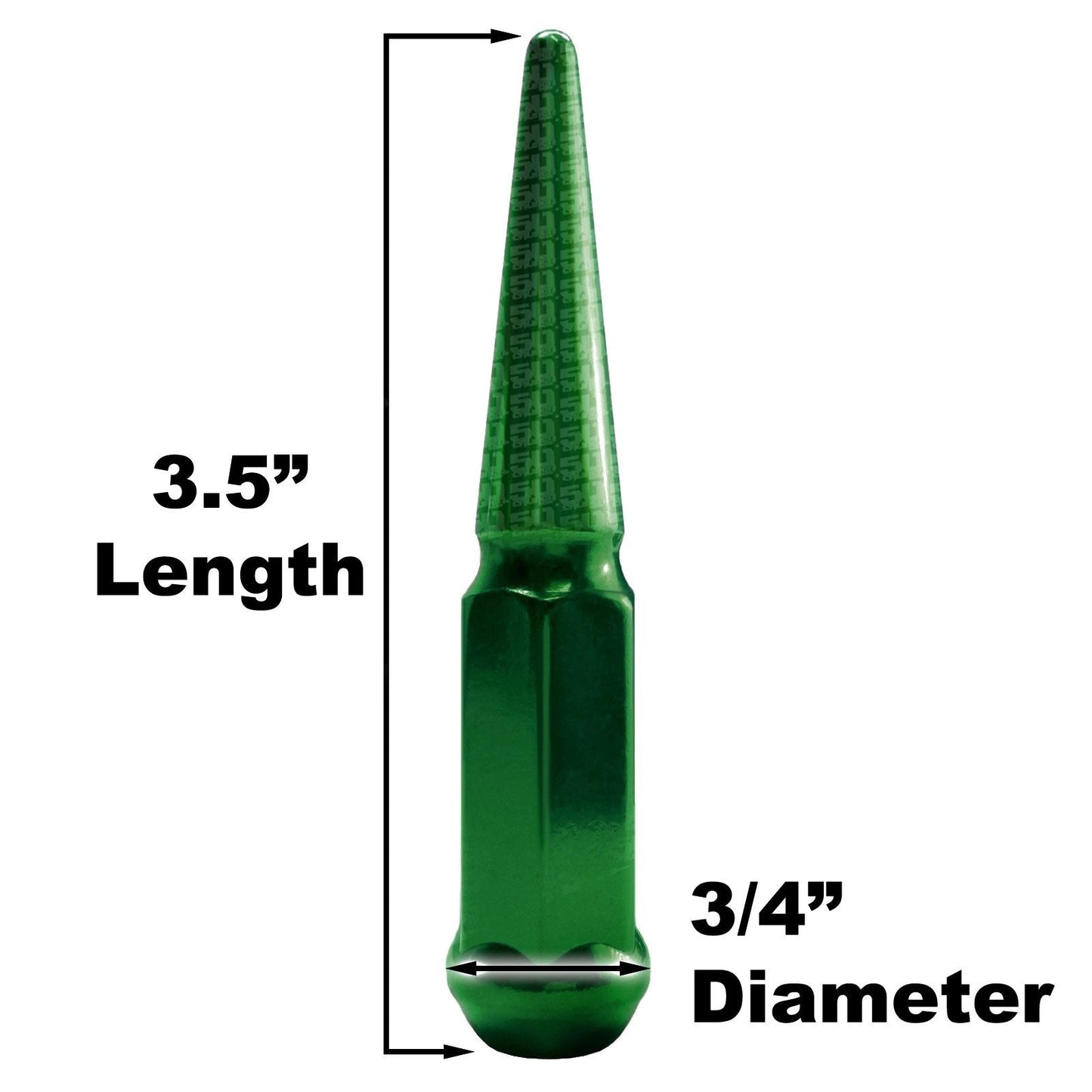 4pc 3.5in Spike Lug Nuts