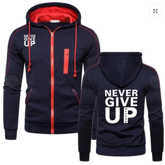Sudaderas con capucha para hombre "Nunca te rindas"