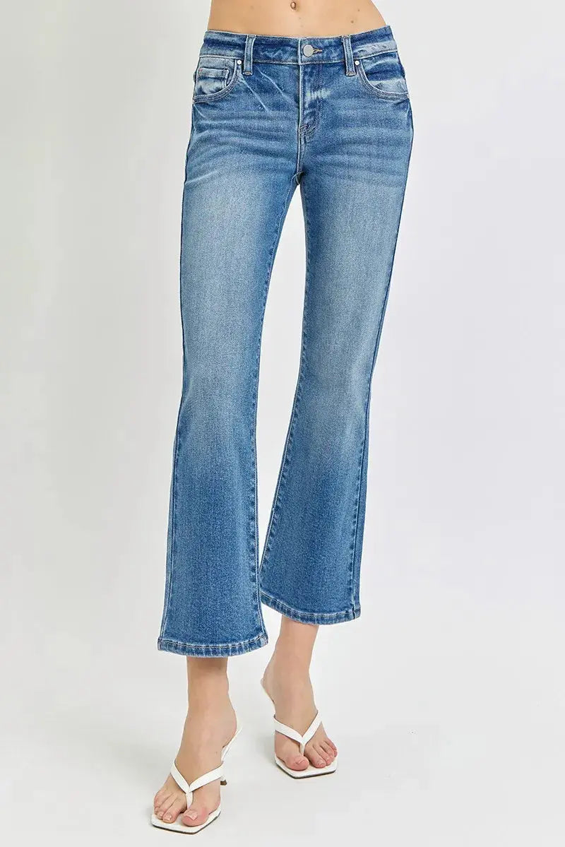 Women's Plus Size Flare Jeans Jeans - Low Rise Plus Size Comfy Fit - Flare