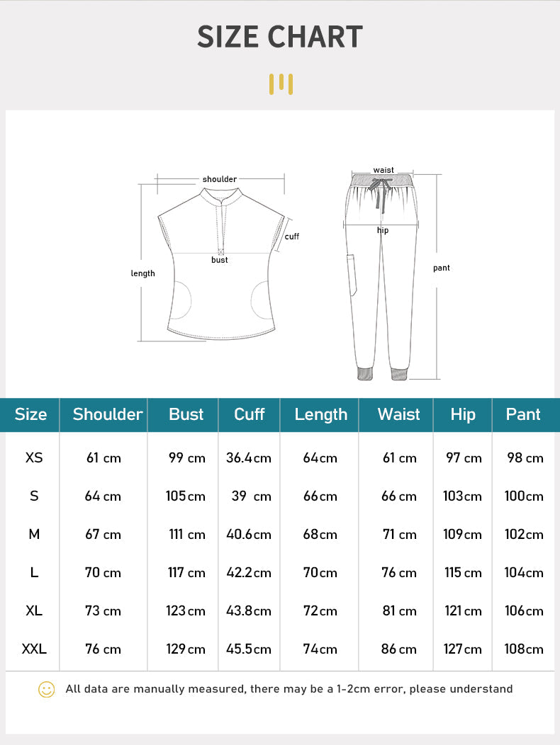 Camiseta de uniforme médico DK Gradient con cremallera (azul/verde)