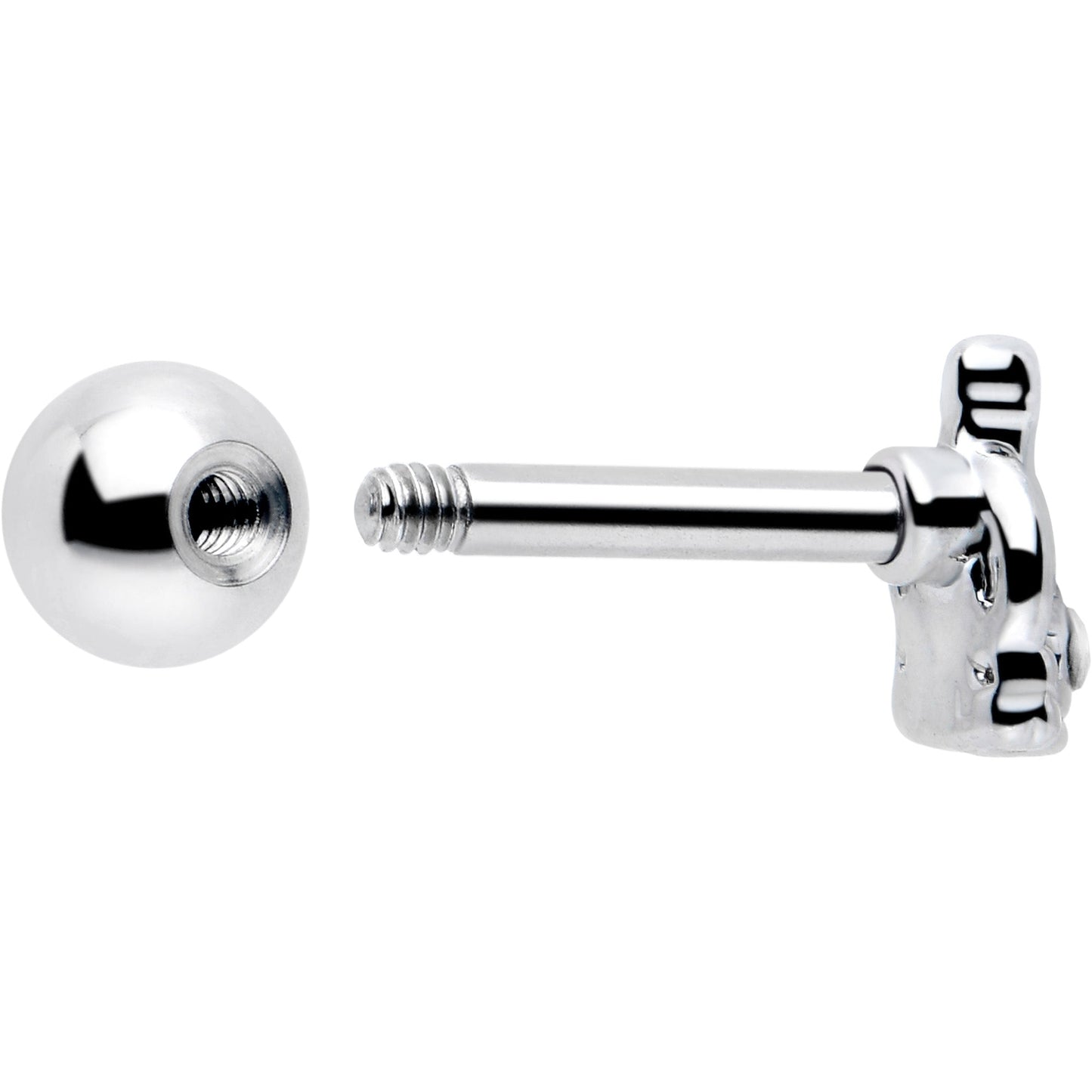 16G 1/4 Clear Gem Champagne Dreams Cartilage Tragus Earring