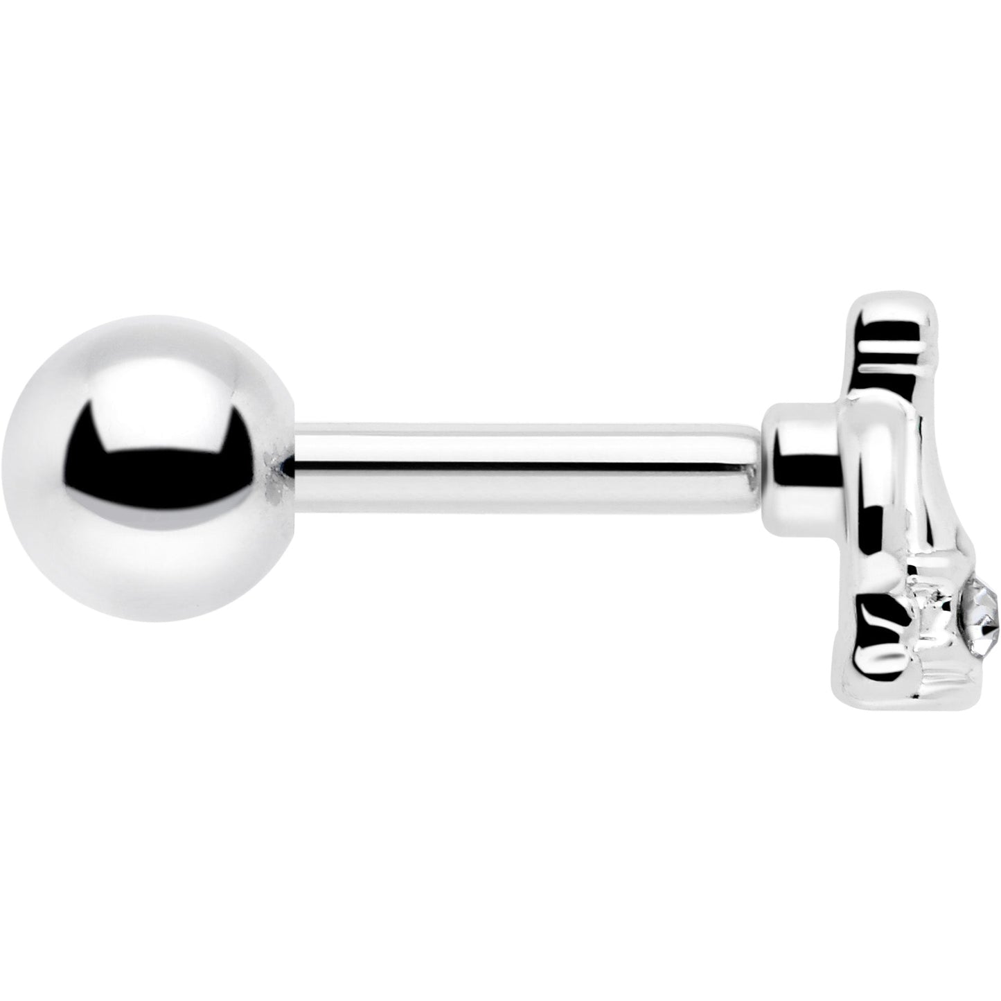 16G 1/4 Clear Gem Champagne Dreams Cartilage Tragus Earring