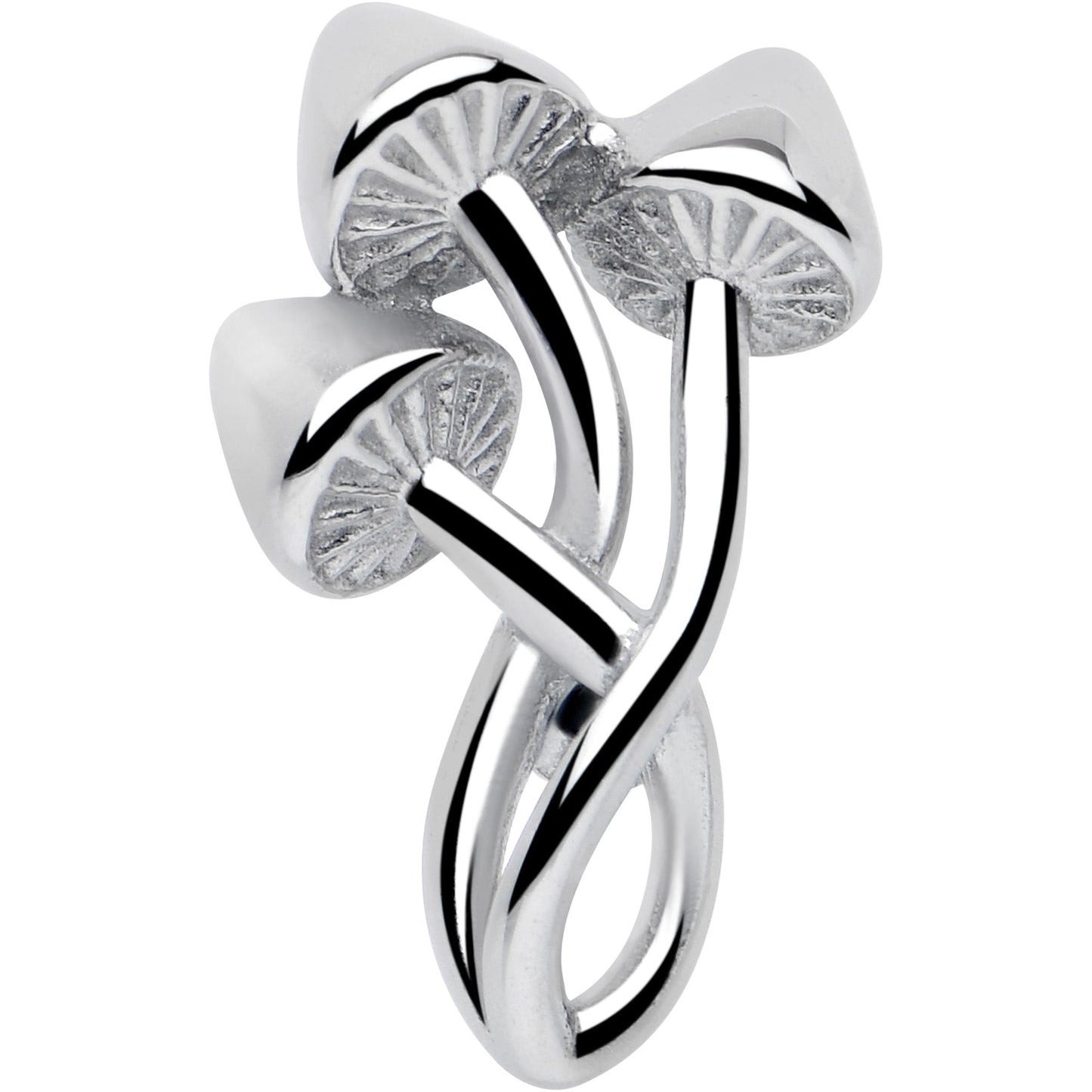 Trippy Mushroom Trio Barbell Tongue Ring