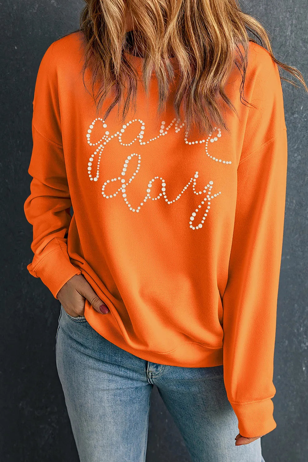 Sudadera de manga larga con cuello redondo GAME DAY