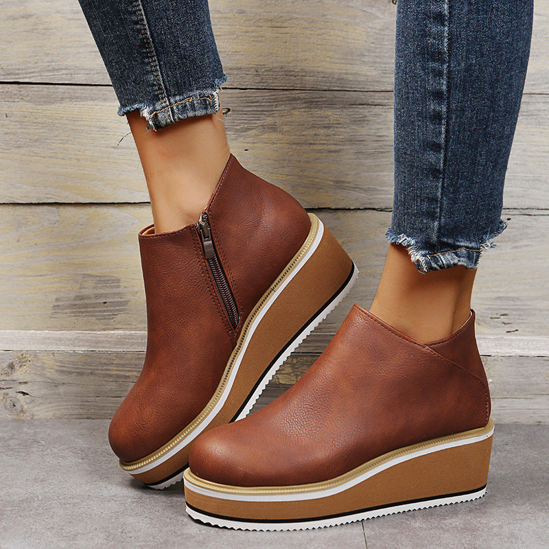 Women's Chunky Block Heel Ankle Boots
