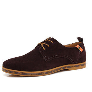 Men's Suede Lace-Up Wedges