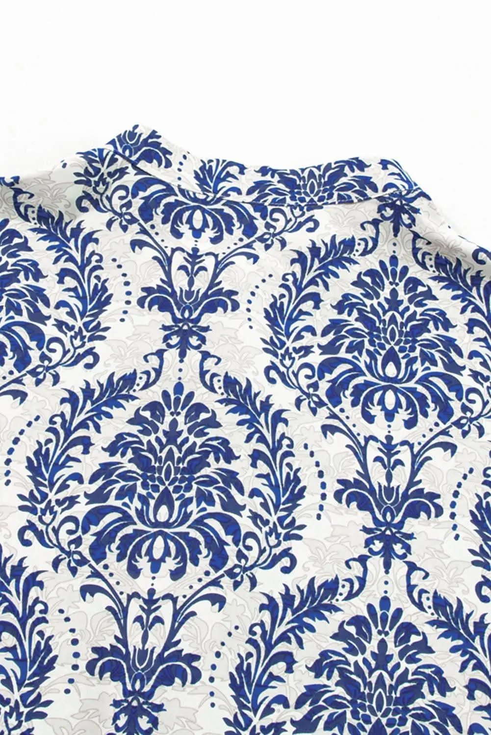 Love Salve Tribal Print Plus Shirt Sky Blue — Versatile Woven Top