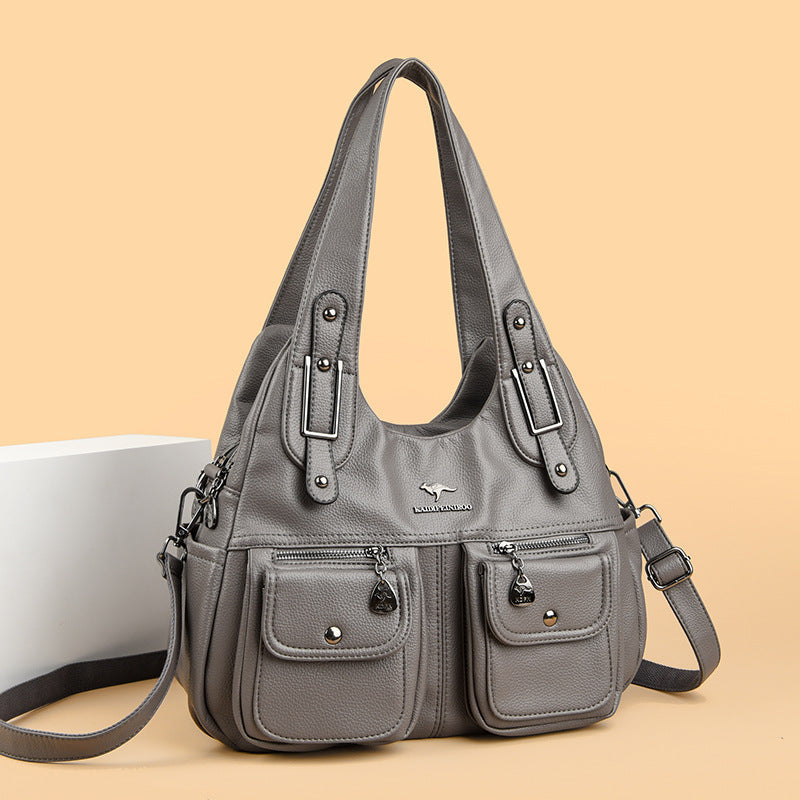 Solid Color Crossbody Travel Bag