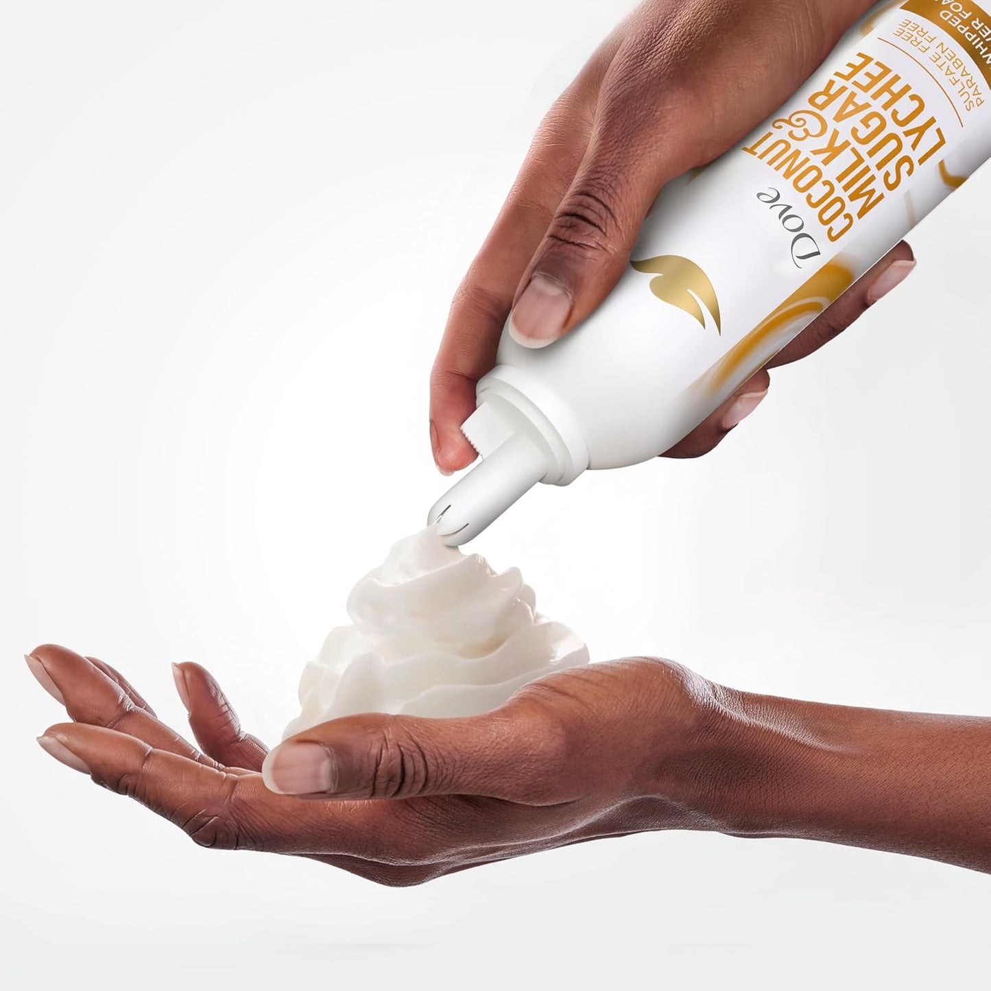 Dove Whipped Shower Foam Coconut & Lychee For Women for Hydrated & Soft Skin 10.3 OZ