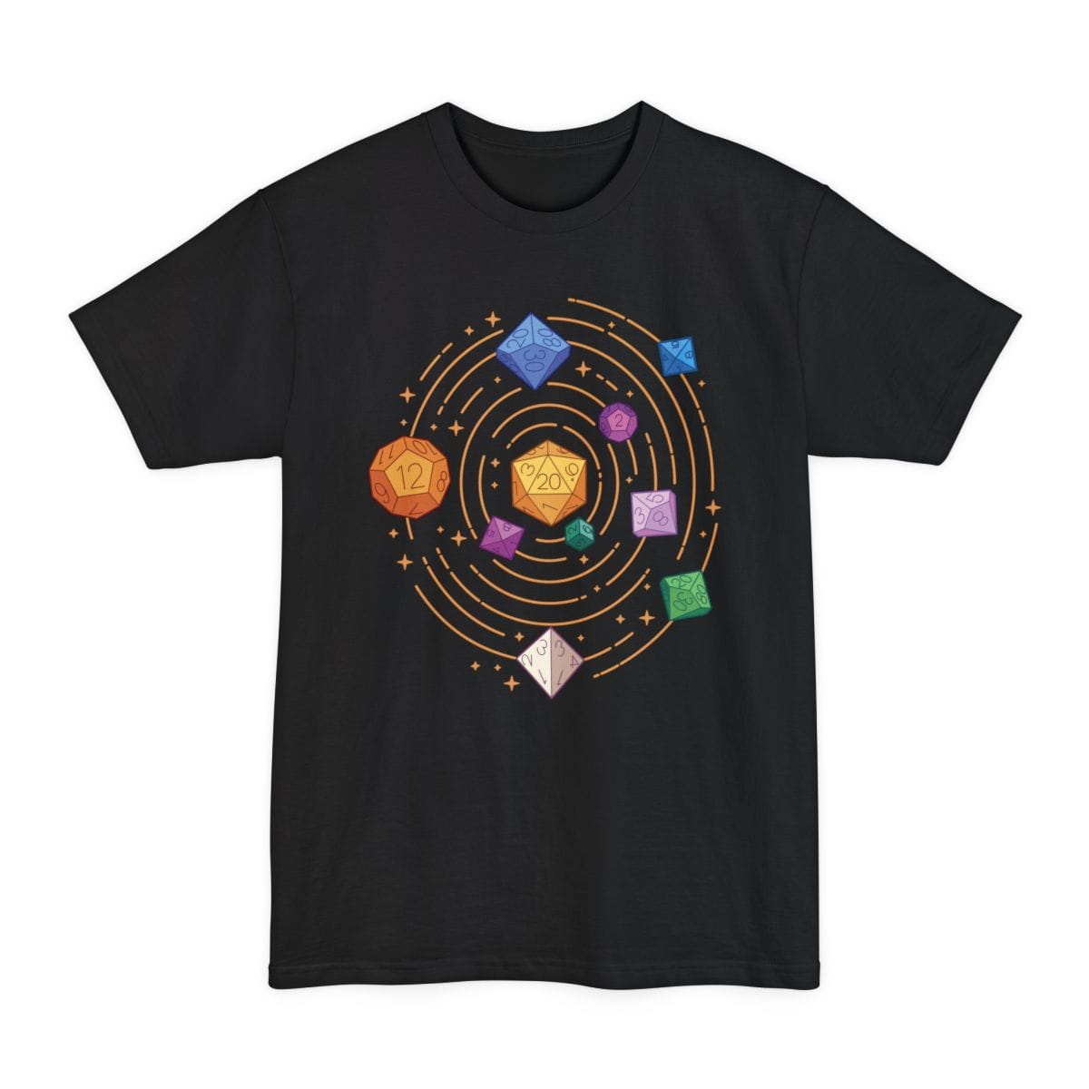 Space Dice Solar System Tall T-Shirt