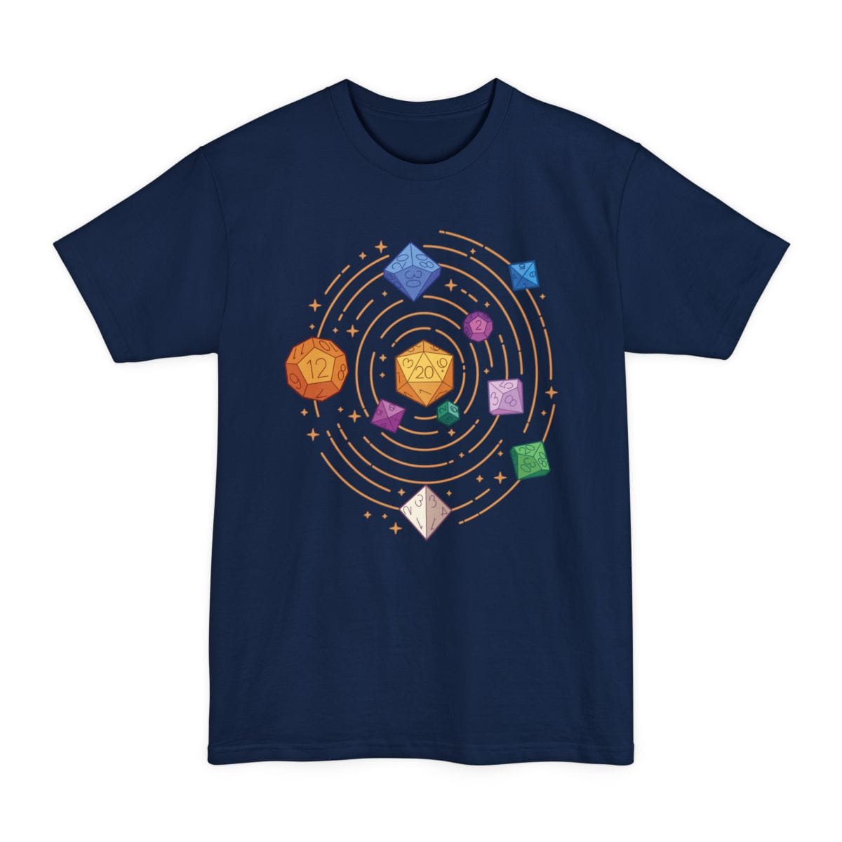 Space Dice Solar System Tall T-Shirt