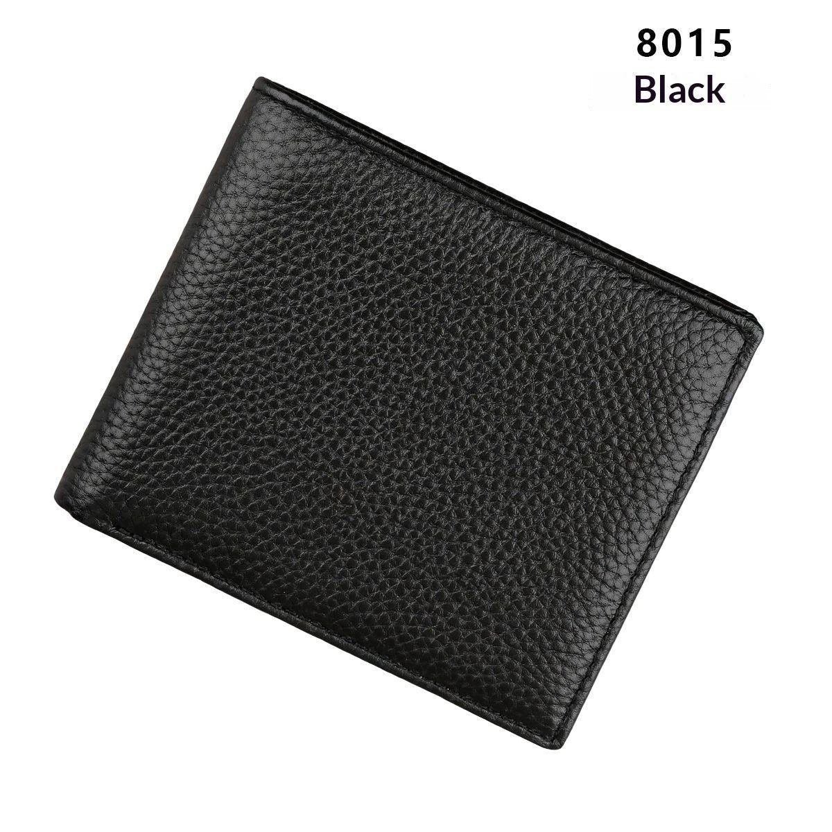 Men's Anti-Scanning RFID High-Capacity Credit Card Holder Made From First-Layer Cowhide Leather