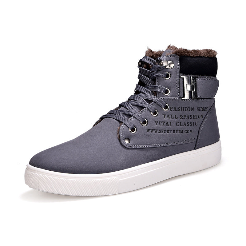 Men's Casual High Top Plush Lined Boots