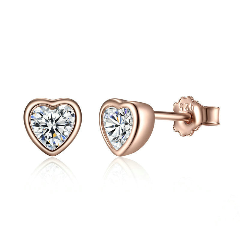 S925 sterling silver stud earrings