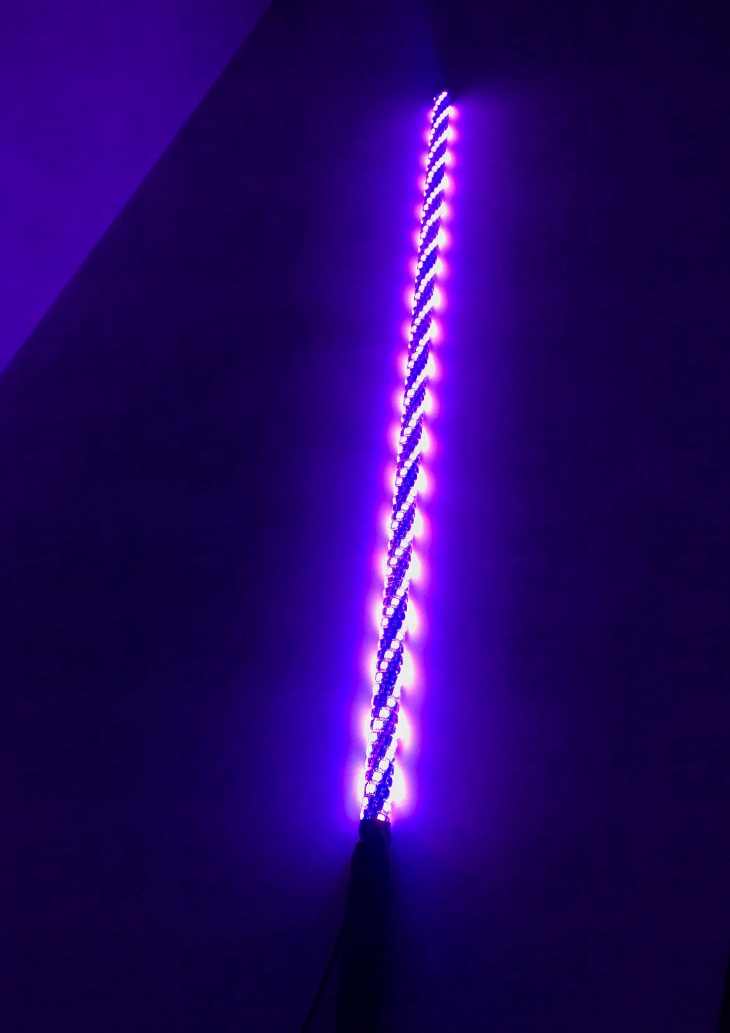 Single 50 Cal LED Lighted Whip with Bluetooth App Control