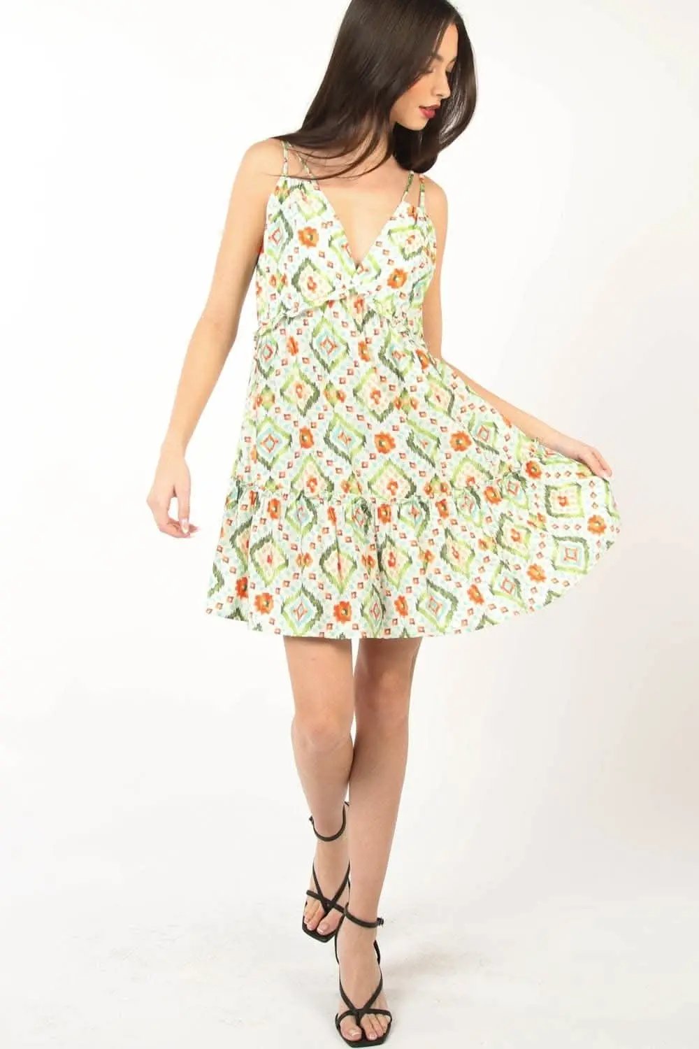 Dresses Trendsi Floral Mini Dress Women's Casual Smocked Ruffle Cute Dress