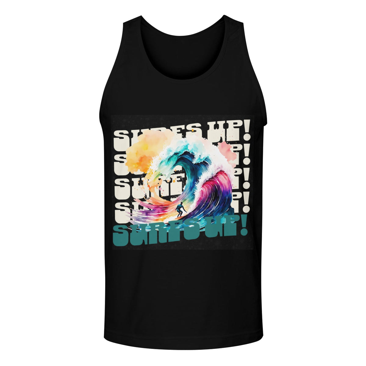 Surf's Up Men's Tank Top with Front Printing (Made in USA)