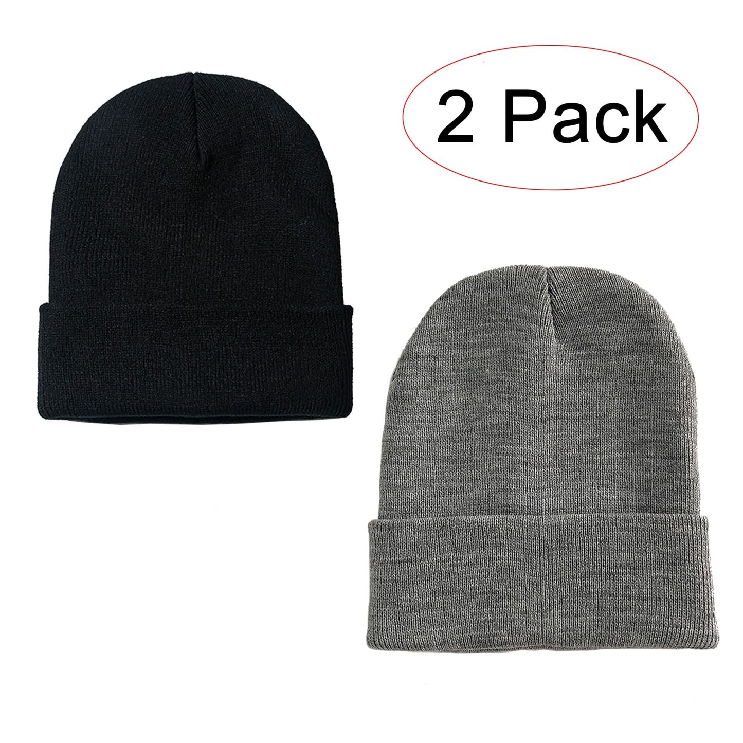 Knit Beanie - Warm Winter Headwear - Unisex & Stylish