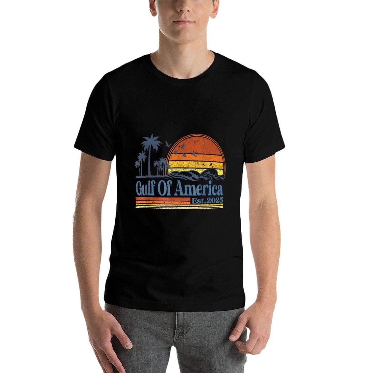 Gulf of US America Shirt Retro Golf of US America Shirt Relaxed-fit T-Shirt