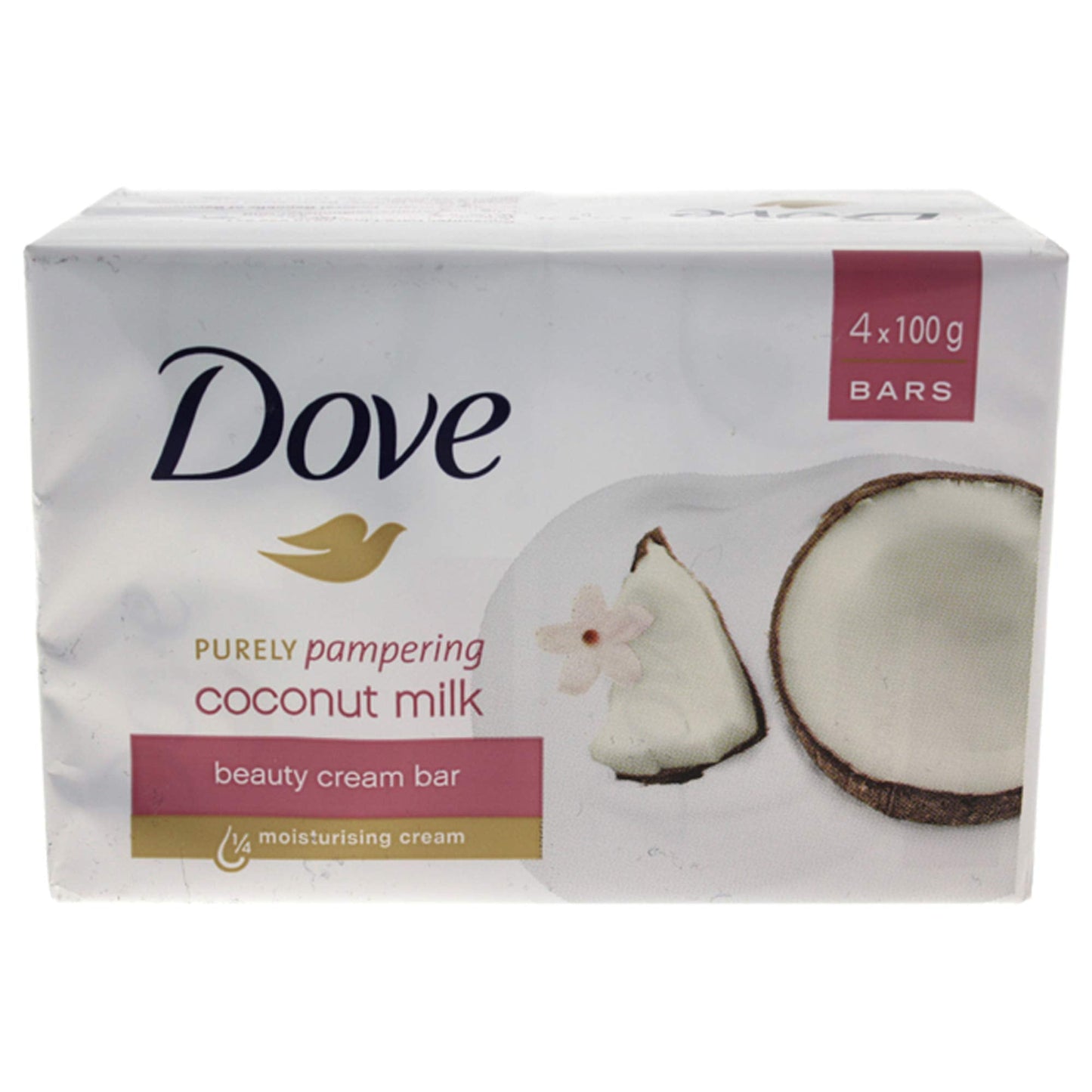 Dove Purely Pampering Coconut Milk Beauty Cream By Dove for Unisex - 4 X 3.5 Oz Bar Soap 4count