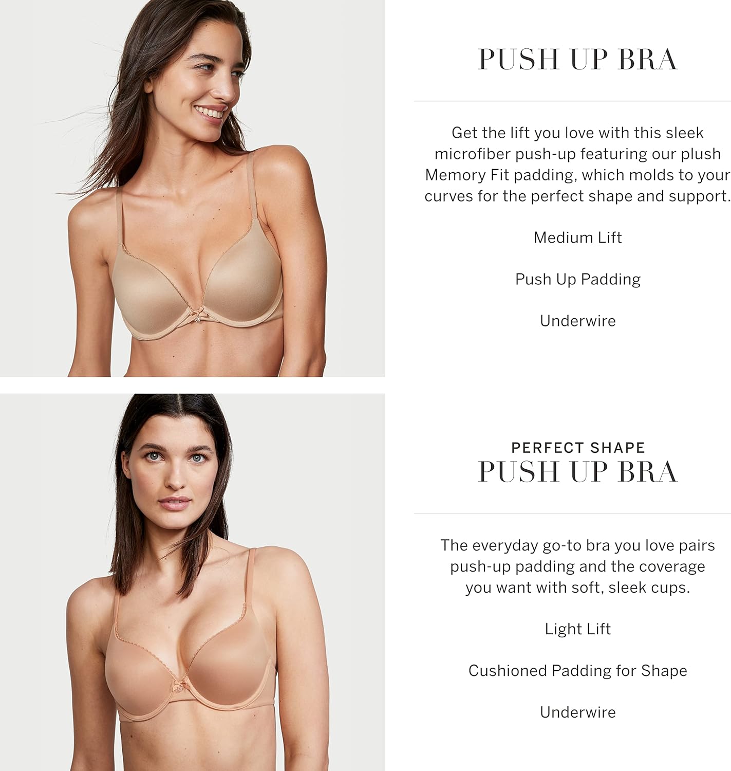 Victoria's Secret Women's Body by Victoria Full Coverage Push Up Bra, Bras for Women (32A-38DDD)