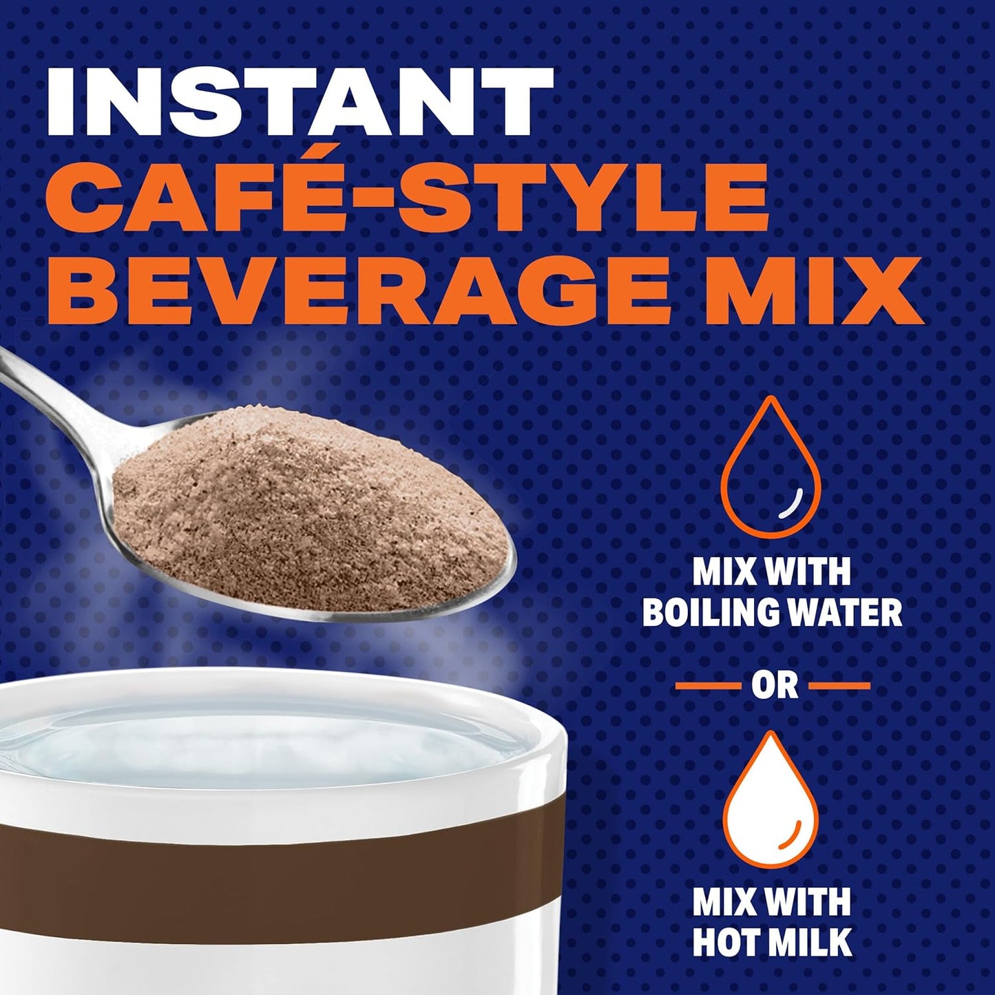 Maxwell House Instant Cafe-Style Beverage Mix, Decaf and Sugar Free, Easy to Prepare, 1 Canister, for Quick Morning Coffee or Afternoon Treat, Suisse Mocha Cafe, Kosher Dairy, 4.4 oz