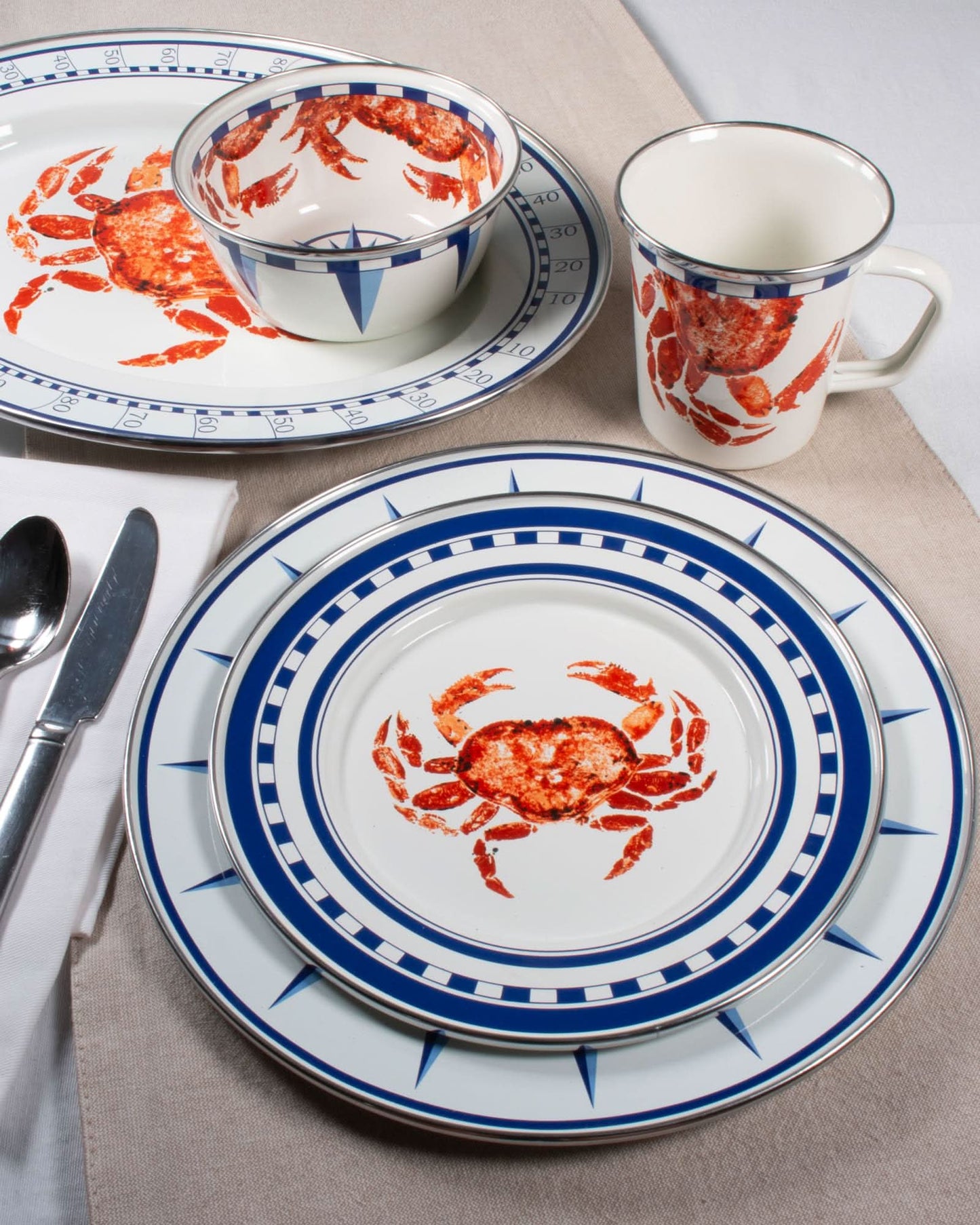 Golden Rabbit Enamelware Medium Tray