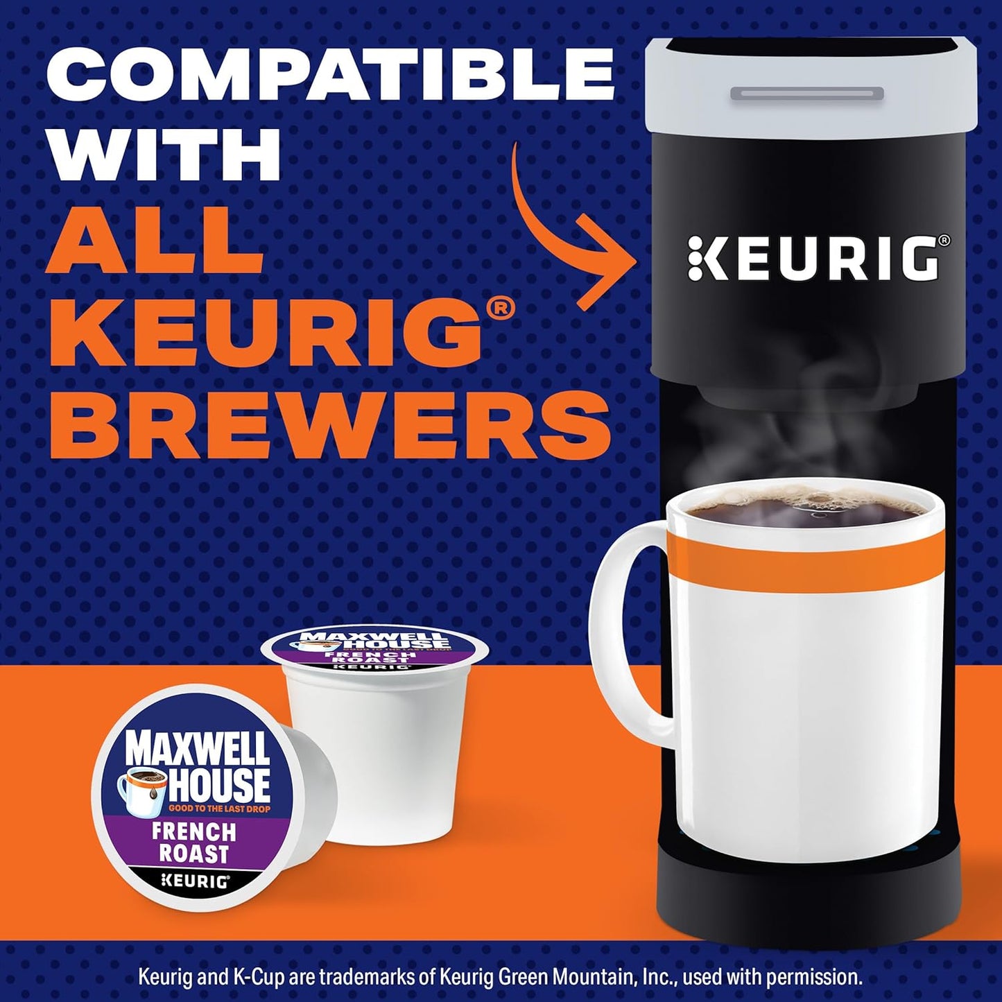 Maxwell House French Roast Dark Roast K-Cup Coffee Pods, 84 ct Box