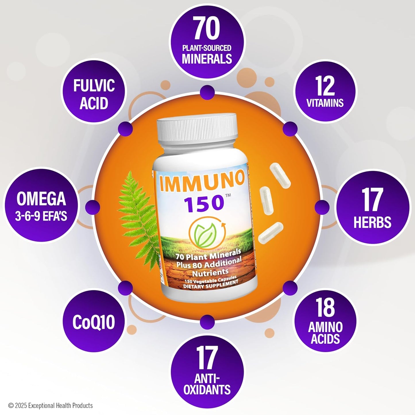 Immuno 150 – Advanced Multivitamin & Immune Support | 150 Capsules for Daily Health & Vitality