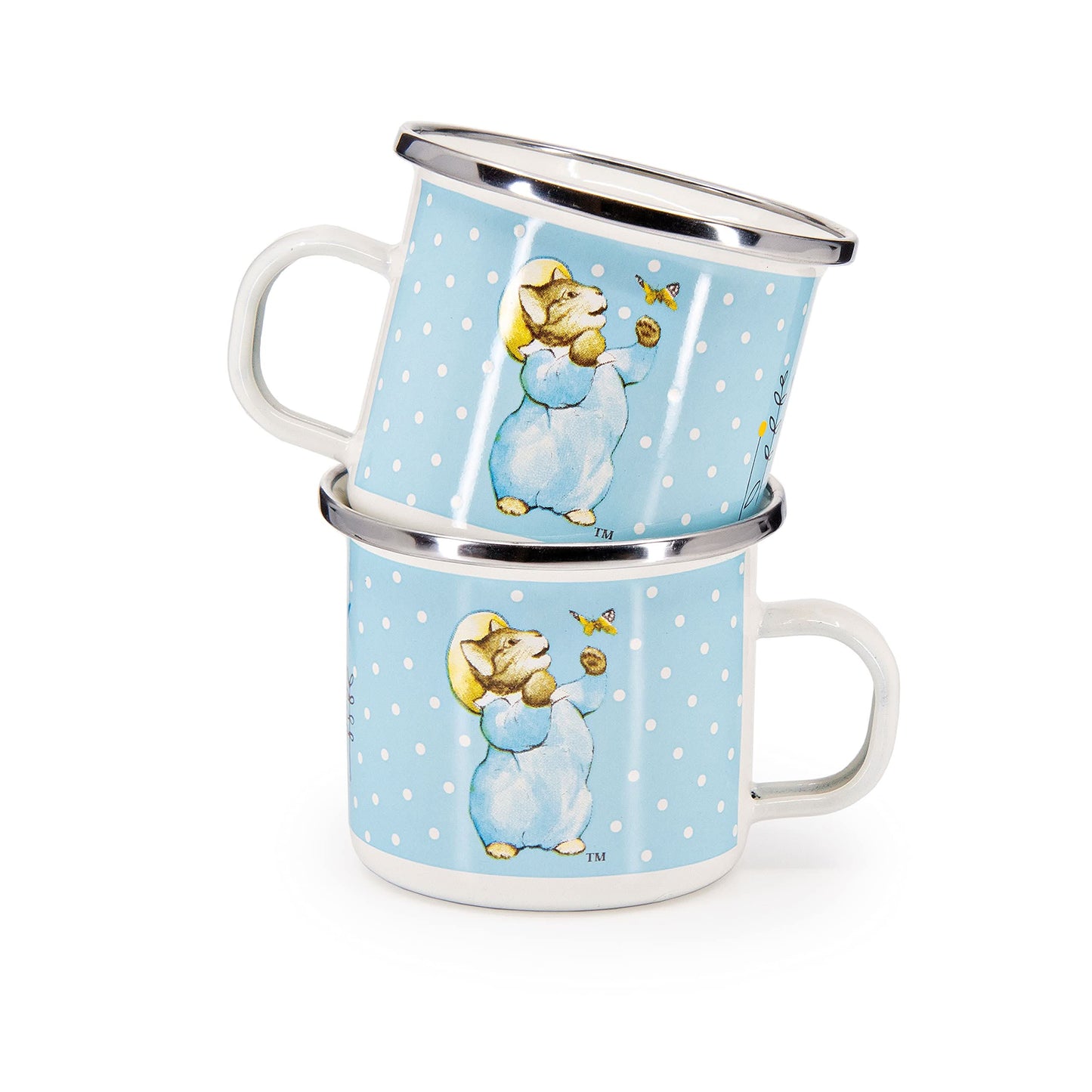 Golden Rabbit Enamelware 3-piece Child Dinner Sets