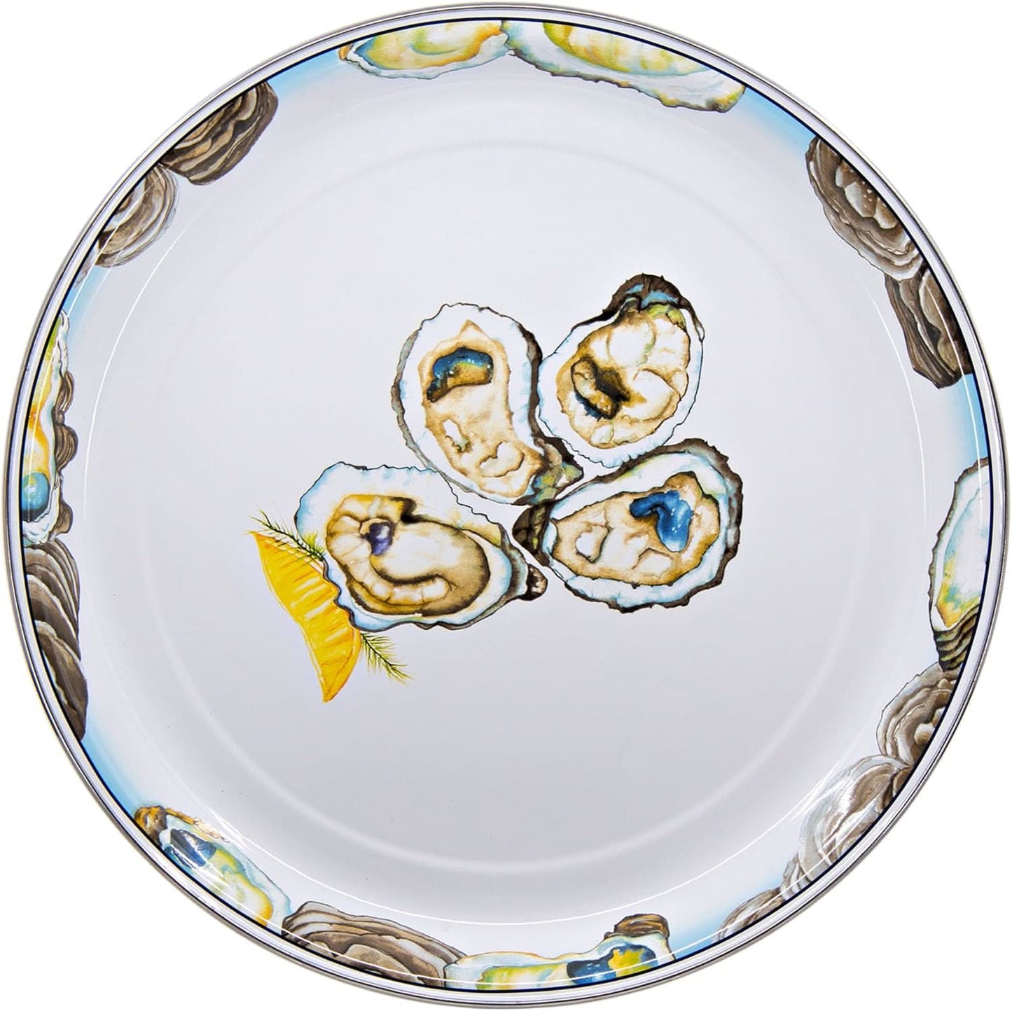 Golden Rabbit Enamelware Medium Tray
