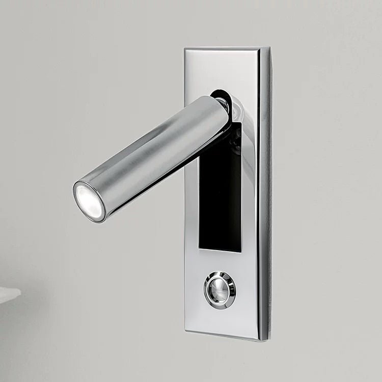 Recessed Folding Bedside Wall Sconce with Warm LED | Flush Reading Light for Bedrooms